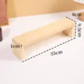 Support de présentation de bureau en bois massif, étagère de rangement pour figurines et petits. - Style Pont Moyen / Longueur 35cm / Couleur bois naturel