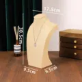 Linnen ketting display buste sieraden standhouder vitrine voor hangers 1stuks - H Stijl 29cm Hoog Linnen