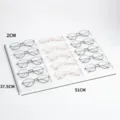 Plateau de présentation multi-grilles pour lunettes, organiseur de vitrine de magasin. - 15 Emplacements / Blanc