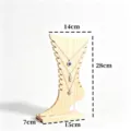 Wooden foot shape necklace display stand jewelry holder retail counter organizer stand - Solid Wood Anklet Rack