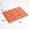 Plateau d'affichage de lunettes multi-grilles et support de rangement pour magasin - 15 Emplacements / Orange