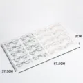 Plateau de présentation de lunettes multi-grilles organisateur de lunettes de soleil blanc - 20 Emplacements / Blanc