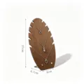 Espositore per collane in legno di noce a forma di foglia elegante supporto per gioielli - Tavola a Fiamma Compensato Noce Piccola