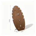 Espositore per collane in legno di noce, organizzatore di gioielli a foglia per negozi. - Tavola a Fiamma Compensato Noce Grande