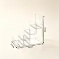 Clear acrylic 4-tier display stand multi-purpose desktop organizer rack for wallets glasses phones - 4 Layers Rack / Clear