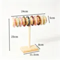 Massivholz Armband Display Ständer T-Steg Schmuckhalter für Armreifen Haargummis - Großer Massivholz Armbandständer