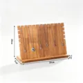 Nussbaum Holz Halskette Display Ständer Schmuck Organizer Halter für Vitrine Verkaufsregal - Walnuss Stil B Groß