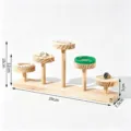 Houten 5-laags sieraden displaystandaard Desktop opbergrek voor ringen en armbanden - Stijl E 5 Schijven