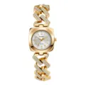 Orologio donna strass lusso al quarzo bracciale oro orologio da polso quadrato elegante. - Cinturino Dorato Quadrante Bianco / Oro Bianco