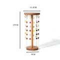 Wooden necklace display stand with multi-layer hooks, perfect for jewelry retail and home use. - 12 Hooks Low Style / Walnut