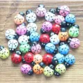 Kleurrijke hars lieveheersbeestje miniaturen set voor micro landschap tuin en vetplanten decoratie - Klein (7x11mm) / Veelkleurig (Plastic)