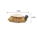 Miniature Mushroom Tree Stump Ornament Micro Landscape DIY Craft Garden Decor 4.2cm - Mushroom and Stump / S