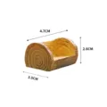Miniature log tree stump stool bench for micro landscape DIY decoration, wood grain design. - Single Seat Stool / 1 Person