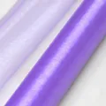 Purple organza fabric roll variant for wedding decoration and stair handrail decor. - 40m x 1.5m / Light Purple
