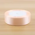 Nastro di raso rosa largo 2.5 cm per confezionare bouquet di fiori e decorare regali. - Champagne