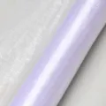 Wedding organza fabric roll tulle sheer material for event decoration in purple and white. - 40m x 1.5m / Pure White