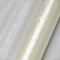 White crystal organza tulle fabric roll for wedding party staircase decoration. - 40m x 1.5m / Off White