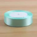 Nastro di raso verde menta largo 2,5 cm per confezione regalo e bouquet di fiori artigianali - blu Tiffany