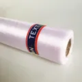 Wedding decoration crystal tulle roll, sheer fabric for party staircase decor, 1 roll pack. - 40m x 75cm / Pure White