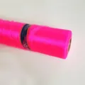Hot pink organza fabric roll for wedding decoration, stair railing and party tulle decor. - 40m x 75cm / Deep Pink