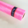 Pink tulle fabric roll for wedding decoration, sheer organza chiffon for arch draping 92 - 40m x 75cm / Light Pink