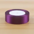 Nastro di raso viola largo 2.5cm per confezionamento floreale e decorazione di regali. - Viola scuro