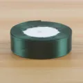 Rotolo nastro raso verde scuro 2.5cm per confezione regalo bouquet e decorazione festa - Verde Scuro