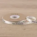 Floral ribbon 1cm satin ribbon for bouquet gift wrapping decorative love forever white ribbon - Off White