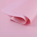Variante de papel de regalo rosa liso para ramos de flores, superficie elegante y suave - 38 Hojas (50x70cm) / Rosa