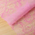 Papel de envolver flores mate impermeable rosa con diseño de rosas para ramos bonitos. - 20 Piezas/Paquete / Rosa rojo