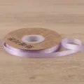 Light purple satin ribbon 1cm floral bouquet wrapping ribbon with love forever letter print. - Light Purple
