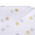 White polka dot tissue paper for gift wrapping and flower packaging 70x50cm variant style. - 20 Sheets/Pack / White Gold Polka Dots