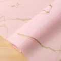 Pink gold marble wrapping paper waterproof floral bouquet gift wrapping material - 20 Sheets/Pack (56x55cm) / Princess Pink