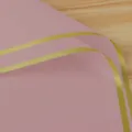 Pink waterproof jelly film flower wrapping paper with gold edge for gorgeous bouquet design. - Gold Rim Jelly Film 20 Sheets/Pack (56x52cm) / Silver Red
