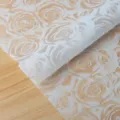 Papel de envolver floral impermeable mate rosas ramo papel de regalo para arreglos florales. - 20 Piezas/Paquete / Azul claro