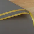 Grey waterproof floral wrapping paper with gold edge, matte plastic bouquet packaging film. - Gold Rim Jelly Film 20 Sheets/Pack (56x52cm) / Premium Grey