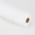 Rouleau de maille florale blanche pour emballage de bouquet de fleurs et artisanat. - 10 yards * 50 cm / Blanc