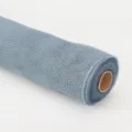 Rouleau de maille florale bleue pour emballage de bouquet, tissu grille PP rigide - 10 yards * 50 cm / Gris