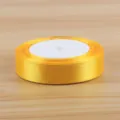 Yellow satin ribbon roll for gift wrapping and flower bouquet packaging, 2cm wide. - Golden Yellow