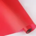 Rode waterdichte bloemeninpakpapier rol, effen kleur BOPP plastic folie voor boeket decoratie. - 57 cm * 10 yards/rol / Rood