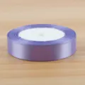 Purple satin ribbon for gift wrapping and floral bouquet decoration, 2cm width roll - Light Purple