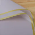 Lavender waterproof floral wrapping paper with elegant gold border for bouquets - Gold Rim Jelly Film 20 Sheets/Pack (56x52cm) / Lavender