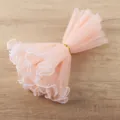Tissu tulle maille vague perle rose pour emballage floral et décoration artisanale DIY. - Perle Simple Face / 28CM*3.4M / Rose