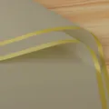 Matte waterproof floral wrapping paper with gold border for bouquet arrangement and gift packing. - Gold Rim Jelly Film 20 Sheets/Pack (56x52cm) / Milk Coffee
