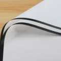 Matte waterproof plastic flower wrapping paper, minimalist border bouquet packaging. - Black and White Noble Style 20 Sheets/Pack (56x52cm) / White