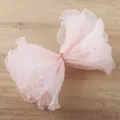 Tulle plissé rose pour emballage de fleurs et de cadeaux, travaux manuels et décoration de fête. - Uni Bilatéral / 28CM*3.4M / Rose