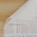 Vintage English newspaper flower wrapping paper waterproof bouquet gift packaging material. - 20 Pieces/Pack (56x56cm) / Platinum