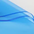 Blue matte waterproof plastic floral wrapping paper, jelly film bouquet wrapping sheet. - Wrapping Paper - 55x54cm/Sheet / Sapphire Blue