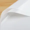 White glossy floral wrapping paper for DIY bouquets, smooth and waterproof wrapping material. - Pearl White