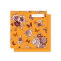 Waterproof flower wrapping paper with vintage butterfly and floral print, perfect for bouquets. - Golden Floral